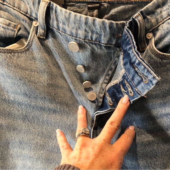 NWT BLANKNYC jeans Baxter limited edition wide leg asymmetrical waist size 26 - Picture 3 of 8